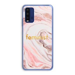 CaseCompany Feminist: Xiaomi Redmi 9T Transparant Hoesje