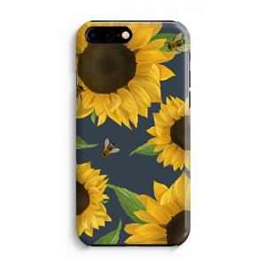CaseCompany Sunflower and bees: iPhone 8 Plus Volledig Geprint Hoesje