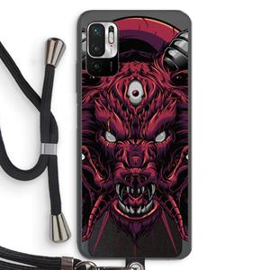 CaseCompany Hell Hound and Serpents: Xiaomi Redmi Note 10 5G Transparant Hoesje met koord
