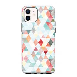 CaseCompany Gekleurde driehoekjes pastel: iPhone 12 mini Tough Case