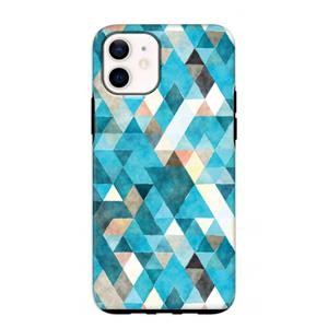 CaseCompany Gekleurde driehoekjes blauw: iPhone 12 mini Tough Case