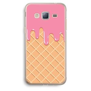 CaseCompany Ice cream: Samsung Galaxy J3 (2016) Transparant Hoesje