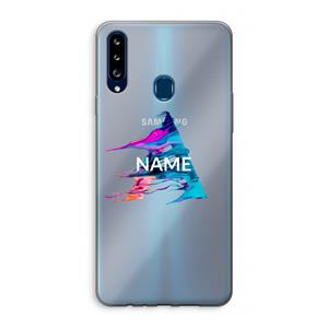 CaseCompany Abstract Spectrum: Samsung Galaxy A20s Transparant Hoesje