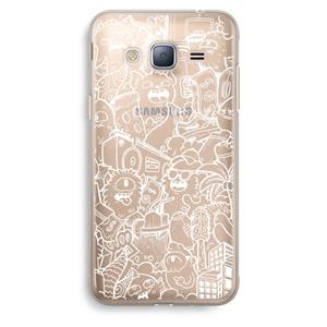 CaseCompany Vexx City #2: Samsung Galaxy J3 (2016) Transparant Hoesje