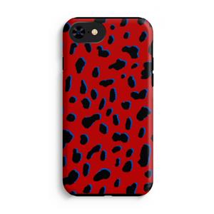 CaseCompany Red Leopard: iPhone SE 2020 Tough Case