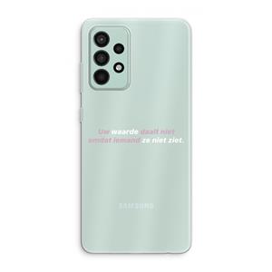 CaseCompany uw waarde daalt niet: Samsung Galaxy A52s 5G Transparant Hoesje