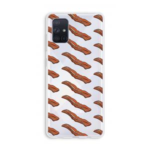 CaseCompany Bacon to my eggs #2: Galaxy A71 Transparant Hoesje