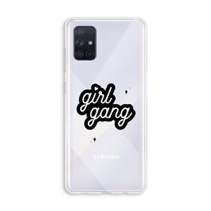 CaseCompany Girl Gang: Galaxy A71 Transparant Hoesje