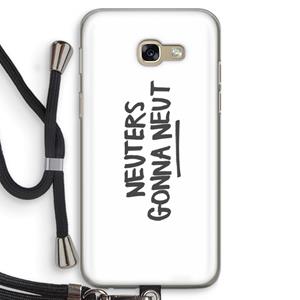 CaseCompany Neuters: Samsung Galaxy A5 (2017) Transparant Hoesje met koord