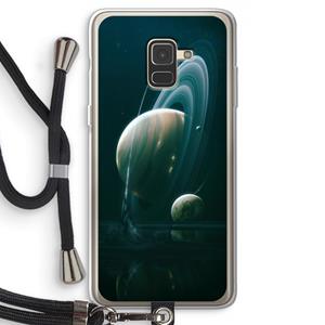 CaseCompany Mercurius: Samsung Galaxy A8 (2018) Transparant Hoesje met koord