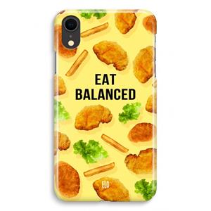 CaseCompany Eat Balanced: iPhone XR Volledig Geprint Hoesje