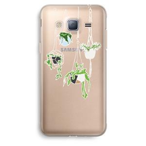 CaseCompany Hang In There: Samsung Galaxy J3 (2016) Transparant Hoesje
