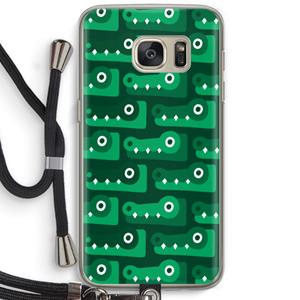 CaseCompany Crocs: Samsung Galaxy S7 Transparant Hoesje met koord