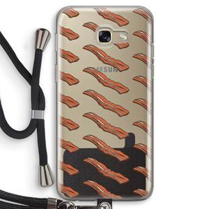 CaseCompany Bacon to my eggs #2: Samsung Galaxy A5 (2017) Transparant Hoesje met koord