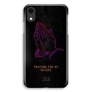 CaseCompany Praying For My Haters: iPhone XR Volledig Geprint Hoesje