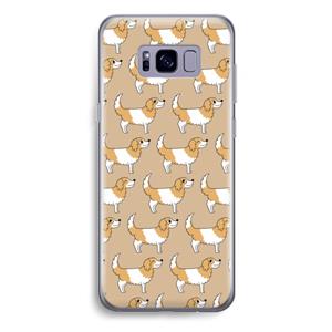 CaseCompany Doggy: Samsung Galaxy S8 Plus Transparant Hoesje