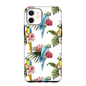 CaseCompany Kleurrijke papegaaien: iPhone 12 mini Tough Case