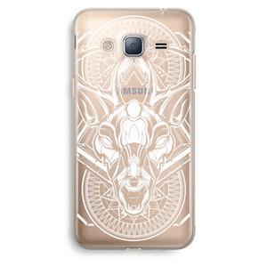 CaseCompany Oh Deer: Samsung Galaxy J3 (2016) Transparant Hoesje