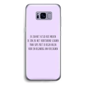 CaseCompany Regenboog: Samsung Galaxy S8 Plus Transparant Hoesje