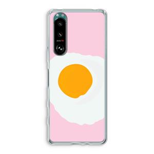 CaseCompany Sunny side up: Sony Xperia 5 III Transparant Hoesje