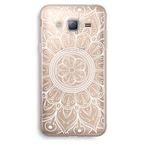CaseCompany Roses Are Red: Samsung Galaxy J3 (2016) Transparant Hoesje