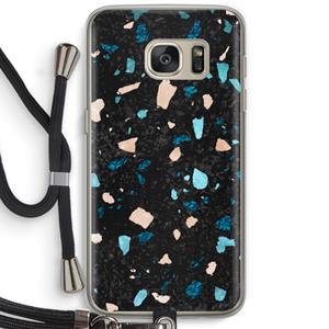 CaseCompany Terrazzo N°11: Samsung Galaxy S7 Transparant Hoesje met koord