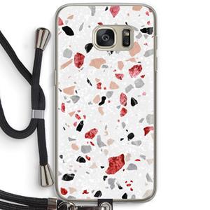 CaseCompany Terrazzo N°12: Samsung Galaxy S7 Transparant Hoesje met koord