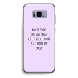 CaseCompany Sprong: Samsung Galaxy S8 Plus Transparant Hoesje