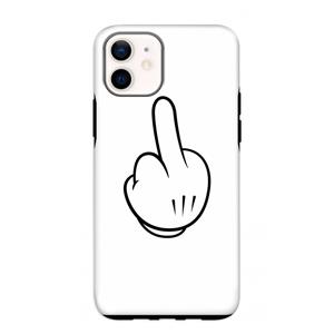 CaseCompany Middle finger white: iPhone 12 mini Tough Case