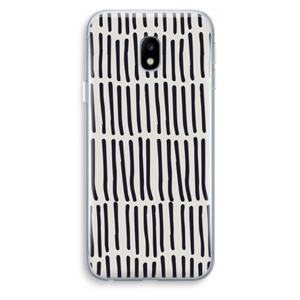 CaseCompany Moroccan stripes: Samsung Galaxy J3 (2017) Transparant Hoesje