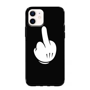 CaseCompany Middle finger black: iPhone 12 mini Tough Case