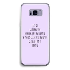 CaseCompany GSM: Samsung Galaxy S8 Plus Transparant Hoesje