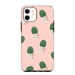 CaseCompany Cactusprint roze: iPhone 12 mini Tough Case