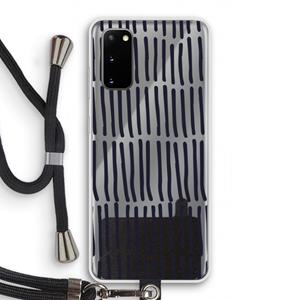 CaseCompany Moroccan stripes: Samsung Galaxy S20 Transparant Hoesje met koord