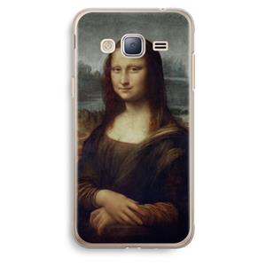 CaseCompany Mona Lisa: Samsung Galaxy J3 (2016) Transparant Hoesje