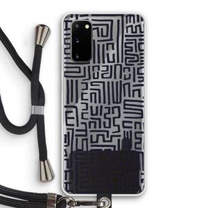 CaseCompany Moroccan Print: Samsung Galaxy S20 Transparant Hoesje met koord