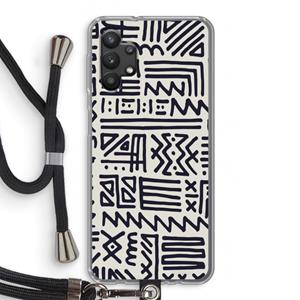 CaseCompany Marrakech print: Samsung Galaxy A32 5G Transparant Hoesje met koord