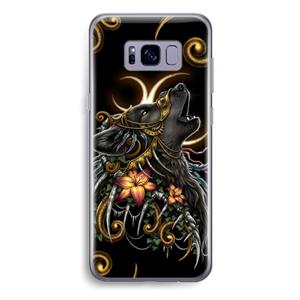 CaseCompany Huilende Wolf: Samsung Galaxy S8 Plus Transparant Hoesje