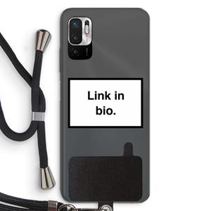 CaseCompany Link in bio: Xiaomi Redmi Note 10 5G Transparant Hoesje met koord