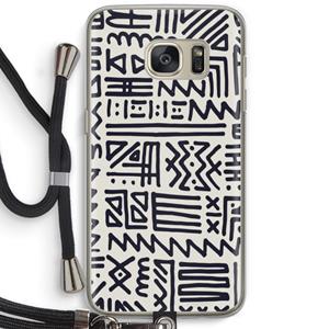 CaseCompany Marrakech print: Samsung Galaxy S7 Transparant Hoesje met koord