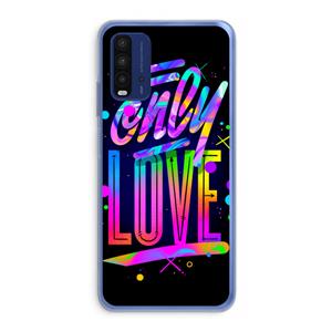 CaseCompany Only Love: Xiaomi Redmi 9T Transparant Hoesje