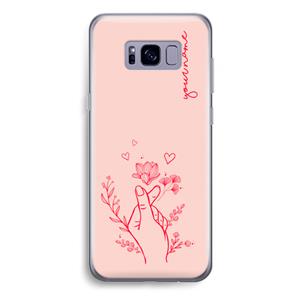 CaseCompany Giving Flowers: Samsung Galaxy S8 Plus Transparant Hoesje