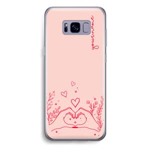 CaseCompany Love is in the air: Samsung Galaxy S8 Plus Transparant Hoesje
