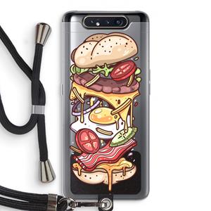 CaseCompany Diet Coke Please: Samsung Galaxy A80 Transparant Hoesje met koord