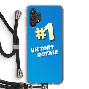 CaseCompany Victory Royale: Samsung Galaxy A32 5G Transparant Hoesje met koord