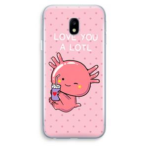 CaseCompany Love You A Lotl: Samsung Galaxy J3 (2017) Transparant Hoesje