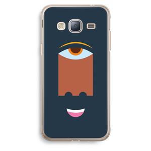 CaseCompany Mono M: Samsung Galaxy J3 (2016) Transparant Hoesje