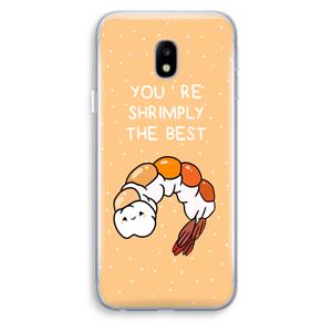 CaseCompany You're Shrimply The Best: Samsung Galaxy J3 (2017) Transparant Hoesje