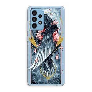 CaseCompany Golden Raven: Samsung Galaxy A52 Transparant Hoesje