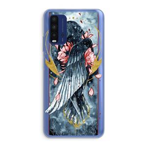 CaseCompany Golden Raven: Xiaomi Redmi 9T Transparant Hoesje